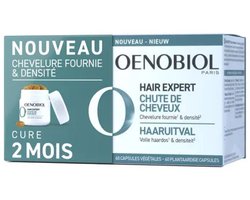 Oenobiol Hair Expert Haaruitval Caps 60x2 - Haarverlies - Biotine - Haaruitval - Om een gezonde en volle haardos te behouden - Met Heermoesextract, Pompoenzaadolie, Vitamines B en Vitamine C