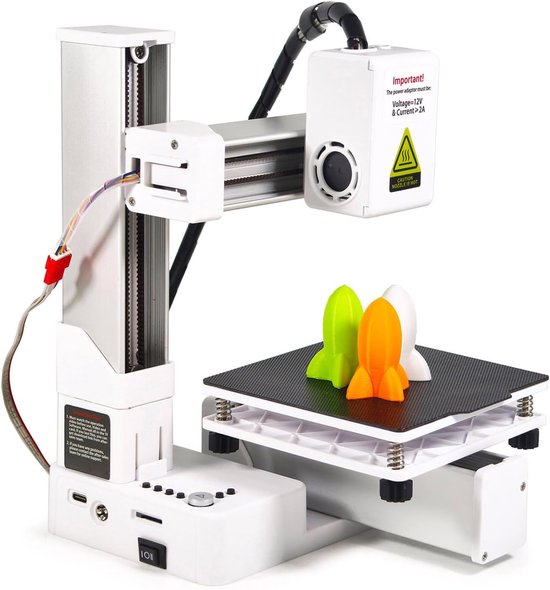 Vikye Mini Imprimante 3D FDM Pour Débutants, Haute Précision D'impression 4x4x4in Mini Imprimante 3d Diy Imprimante 3d Adaptee Au Pla Et Au Tpu Prise Ue Fiche Technique Et Prix Au Maroc