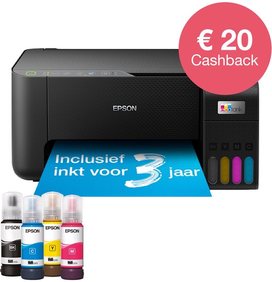 Epson EcoTank ET-2860 - All-in-One Inkttank Printer- Zwart