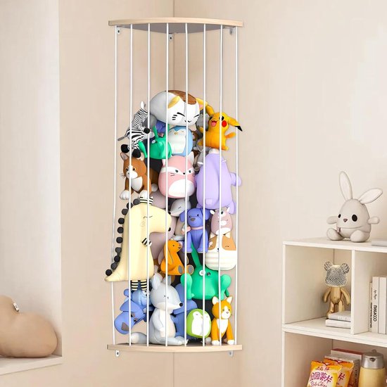 Hoek knuffeldier opslag speelgoed organizer - kinderkamer knuffeldier