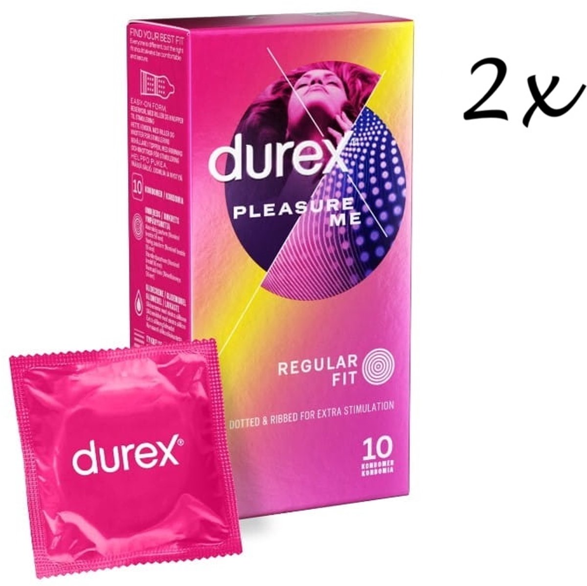 Durex Condooms Pleasure Me 10st x2