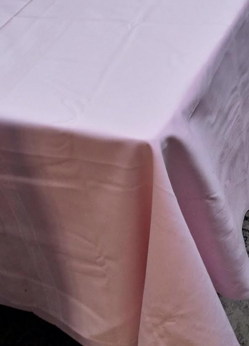 Damast Tafelkleed Licht Roze, 300x145cm, De Witte Lietaer, Easy Care
