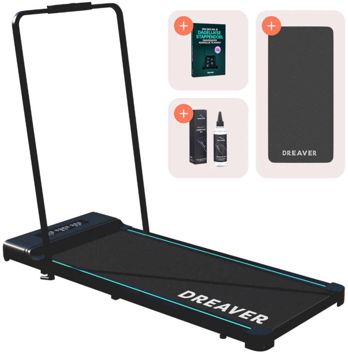 Dreaver S210 Loopband - Inclusief beschermmat - Inklapbare loopband - 1-10km/h - Black Friday 2022