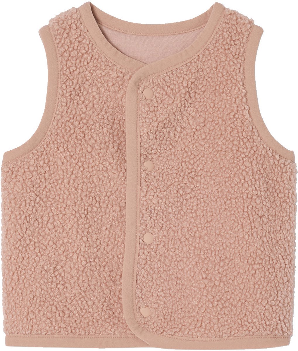 Vertbaudet Mouwloos baby vest in imitatiebont