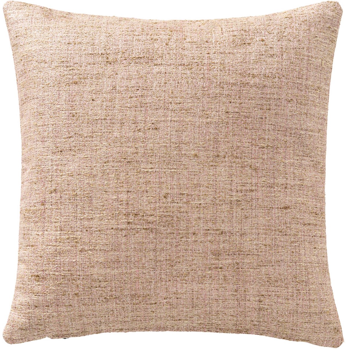 Tjokiki sierkussenhoes - melange roze met beigetinten - 40x40 cm - met rits