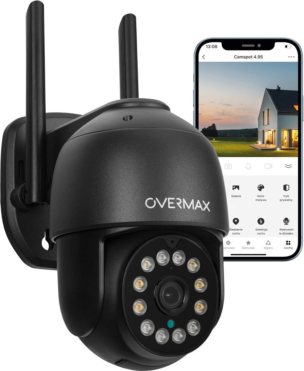 QHD 4MPx Outdoor PTZ-Camera met Nachtzicht en Bewegingdetectie