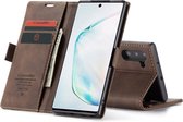 CASEME Wallet Hoesje voor Samsung Galaxy Note 10 - Coffee