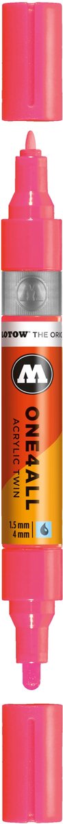Molotow - One4All Twin Marker - Neon Red Fluo