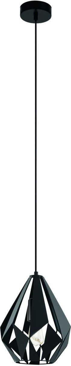 EGLO Carlton 5 Hanglamp - E27 - Ø 20,5 cm - Zwart