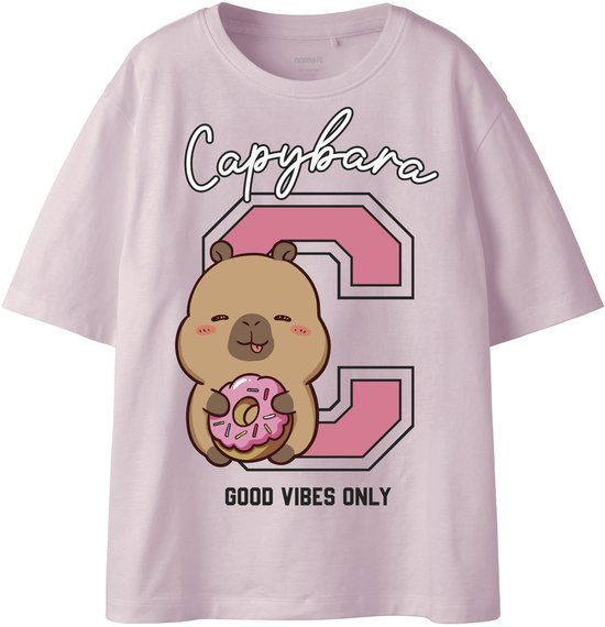 NAME IT - NKFJYSSA CAPYBARA SS NREG TOP BOX SKY - Meisjes - T-shirts