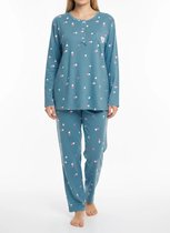 FINE WOMAN® 2317 Gevoerde Pyjama met fleece XL 40-42 blauw