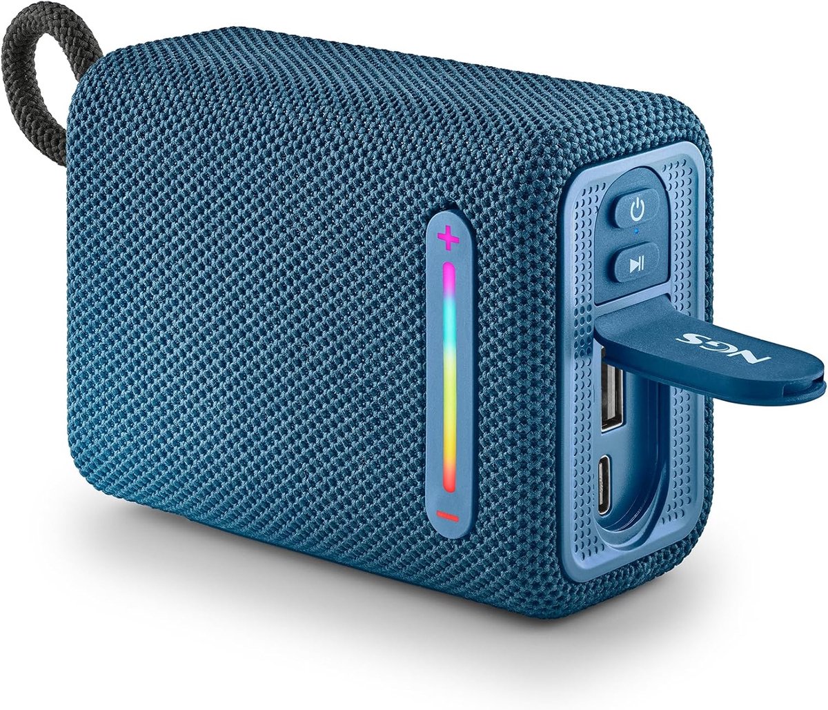 Draagbare Bluetooth Luidspreker met RGB-lampen en Waterbestendigheid IPX6 - 15W Geluid en 9 Uur Batterijduur