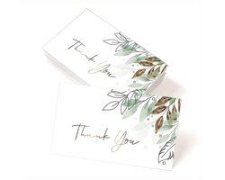Bedankt Kaartjes Set - Thank You Cards - 50 stuks - Kleine onderneming - Pakket verzend kaartjes - 90 x 50 mm