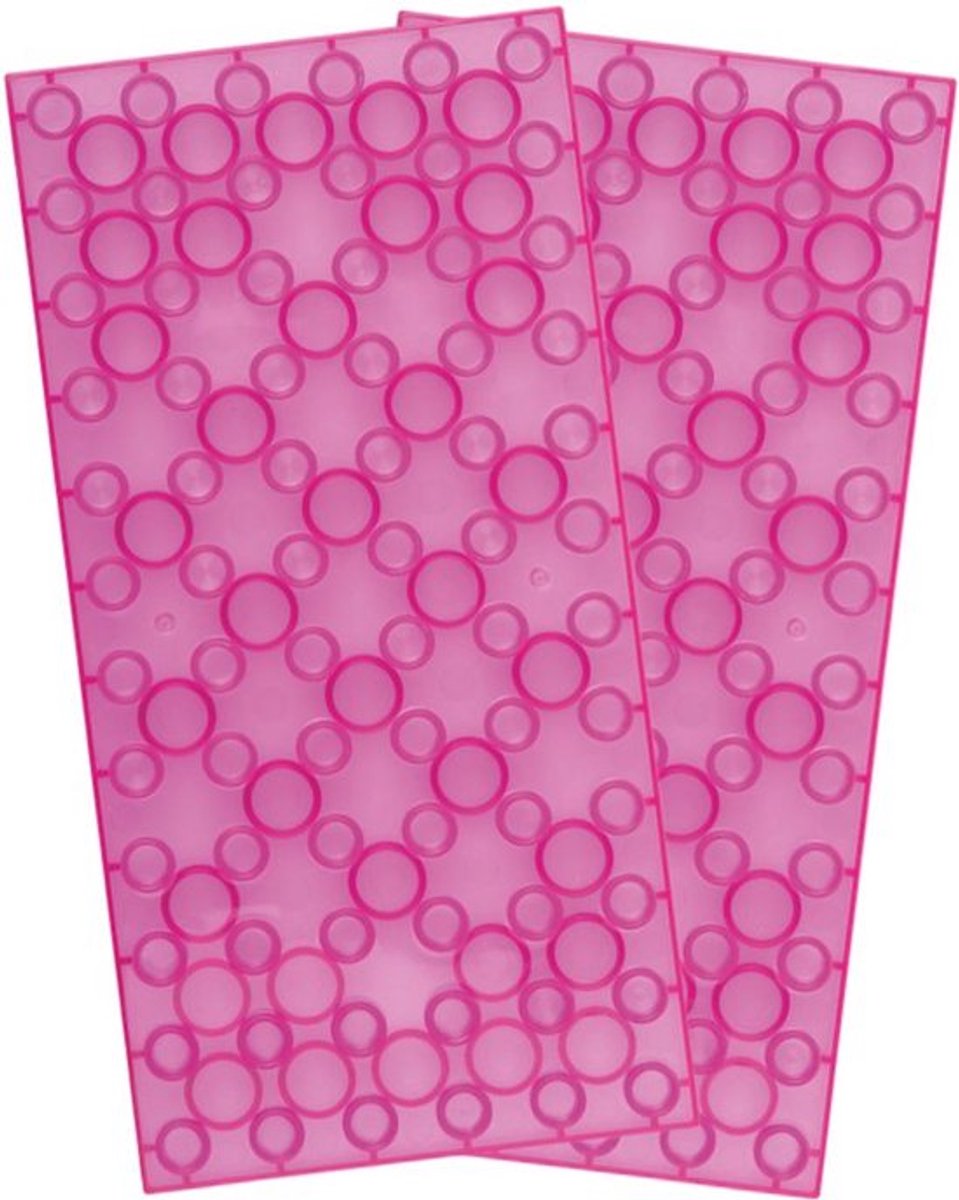Bouwplaat 6x12 Noppen – Transparant Magenta – Basisplaat – Geschikt voor Grote Bouwstenen – Brian’s Toys