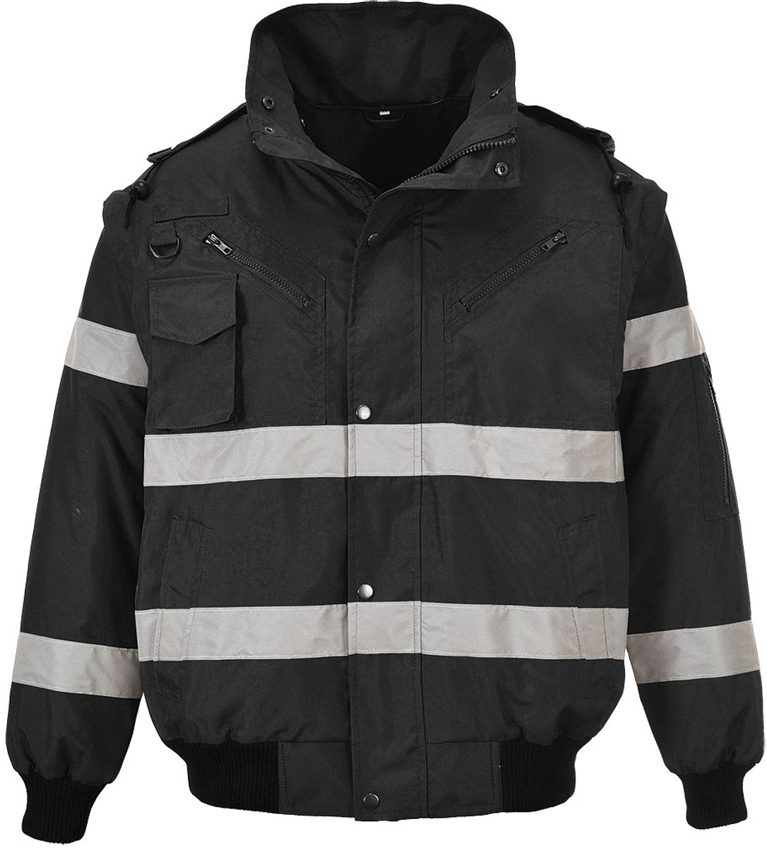 Portwest Iona 4-in-1 Bomberjack S435 Zwart