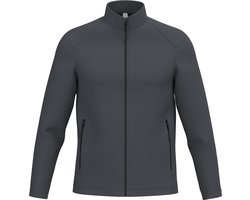 iDeal Basic Brand Heren Softshelljas 2 laags IB410 - Ideal Dark Grey - 4XL