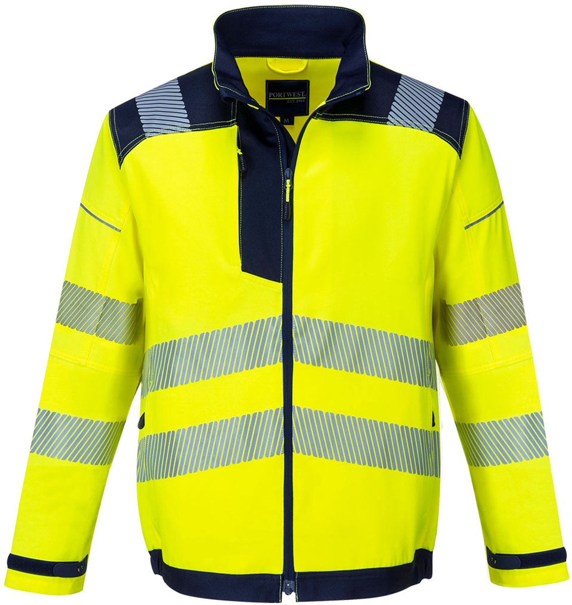 Portwest PW3 Hi-Vis Werkjack T500 /Marine Geel