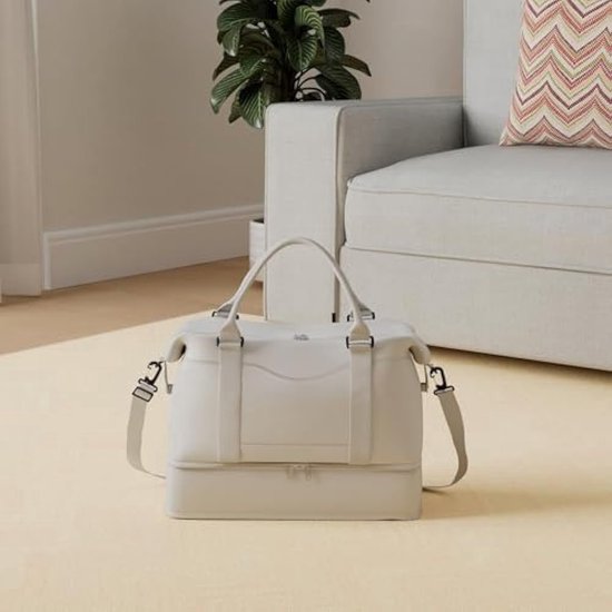 Reistas Dames Sporttas 40x20x25 Ryanair Handbagage tas Weekendtas zwemtas waterdichte Reistas plunjezak Fitnesstas Trainingstas dames voor op reis sportschool,F6-Legergroen