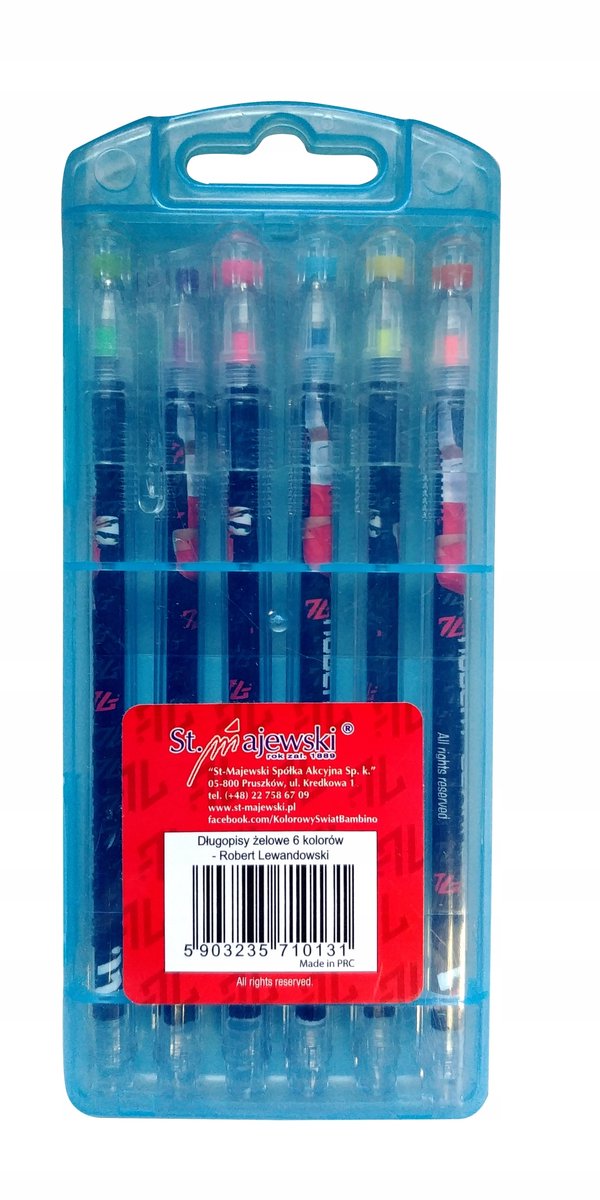 Gelpenset 6 stuks - Robert Lewandowski Collectie