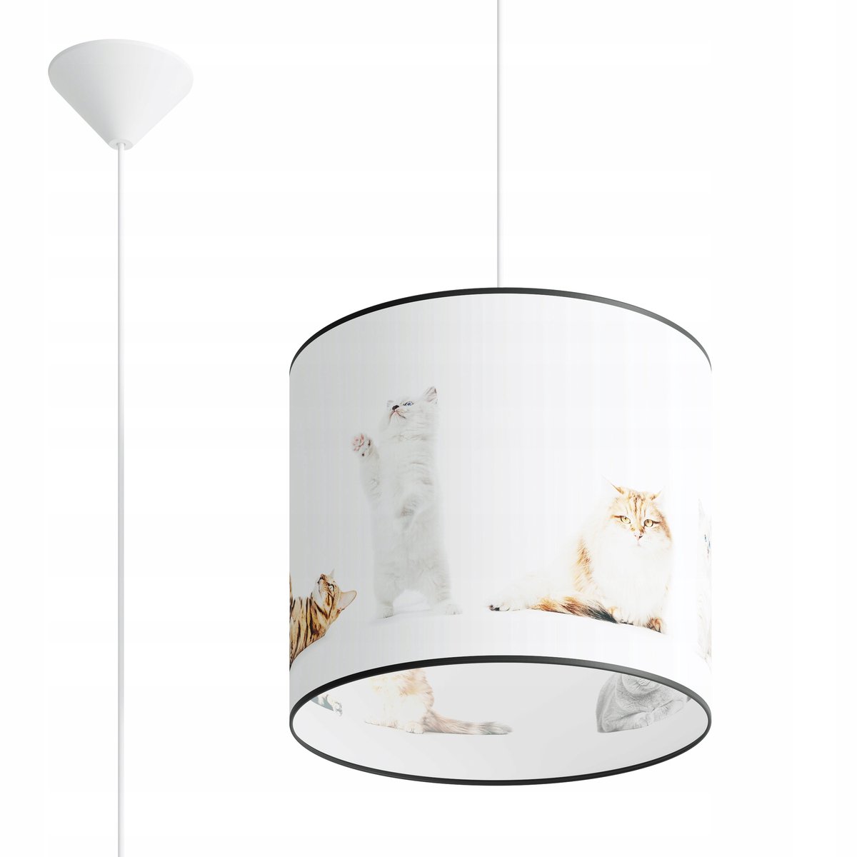Moderne Hanglamp KOTY 30 - Wit/Multicolor - E27
