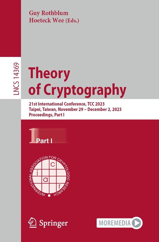 Springer Nature Proceedings Computer Science 1 - Theory of C ... - cover