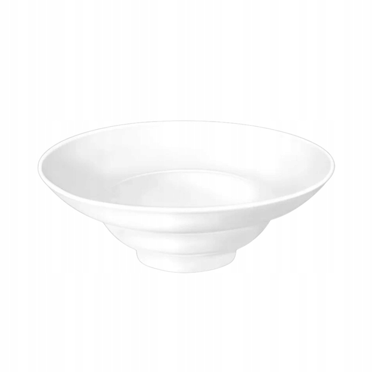 Wilmax Diep Porseleinen Bord - 25 cm, 470 ml - Wit