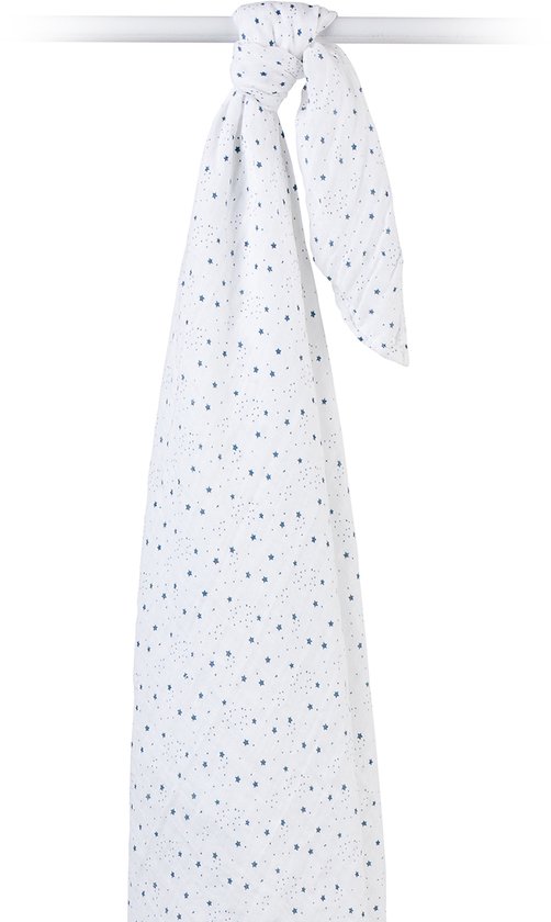 Lulujo - Hydrofiele Doek - Swaddle - Katoen - 100x100 cm - Stars - Kraamcadeaus - Babydekens - Babycadeaus - Tetradoeken - Zwangerschapscadeau — afbeelding 2