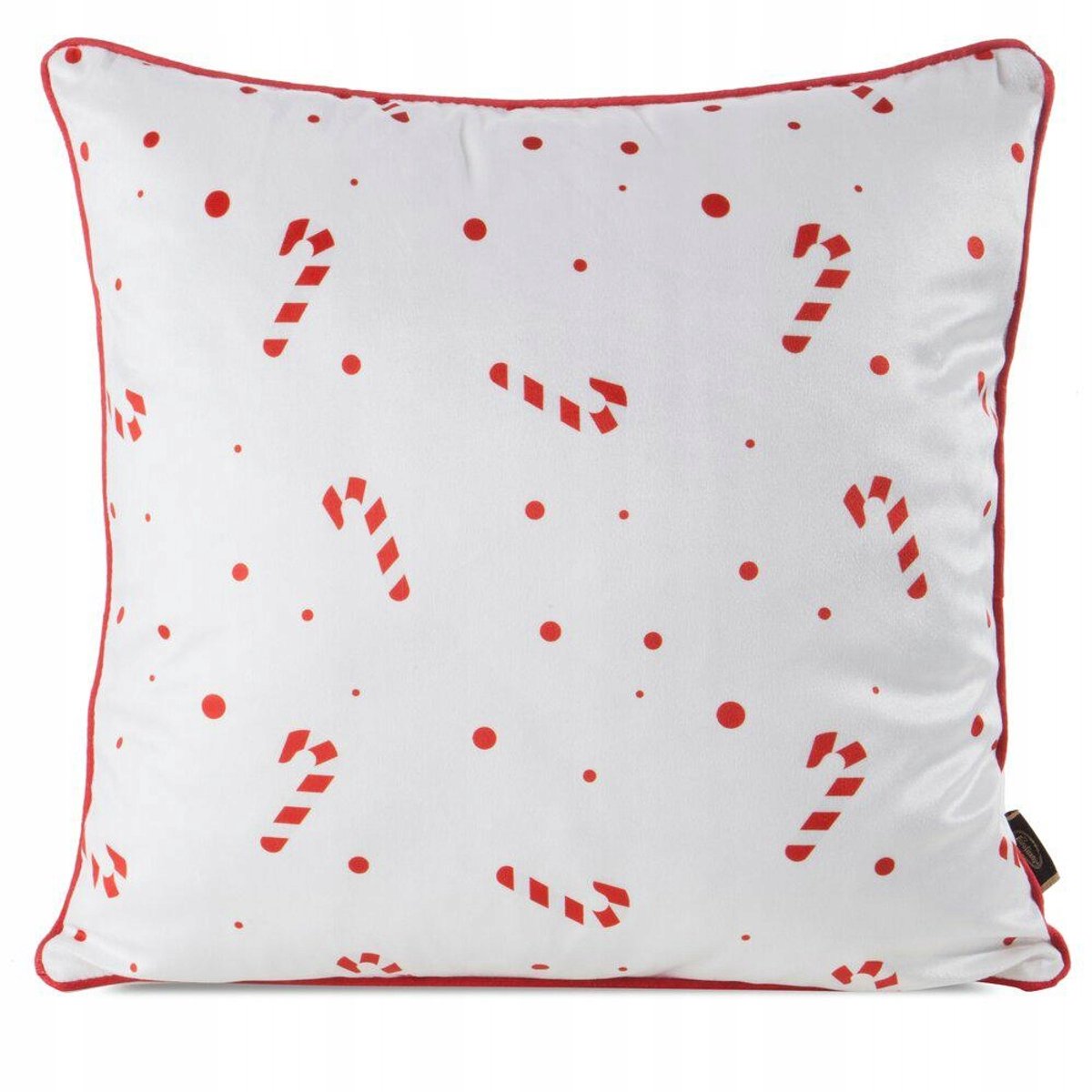 Kerst Kussenhoes 45x45cm - Suikerstok Motief - Decoratief