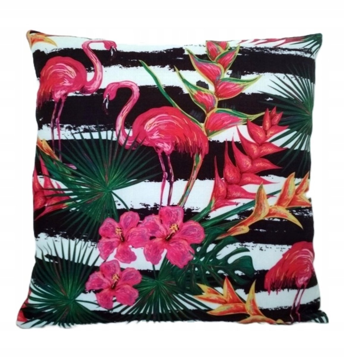 Decoratieve Kussenhoes Flamingo Bladeren Jungle 45x45 cm