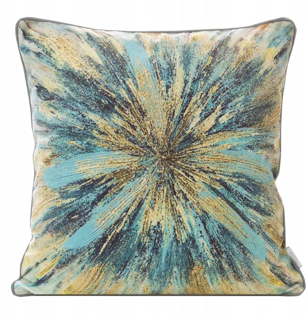 Sierkussens Fluweel Print Blauw 45x45 cm