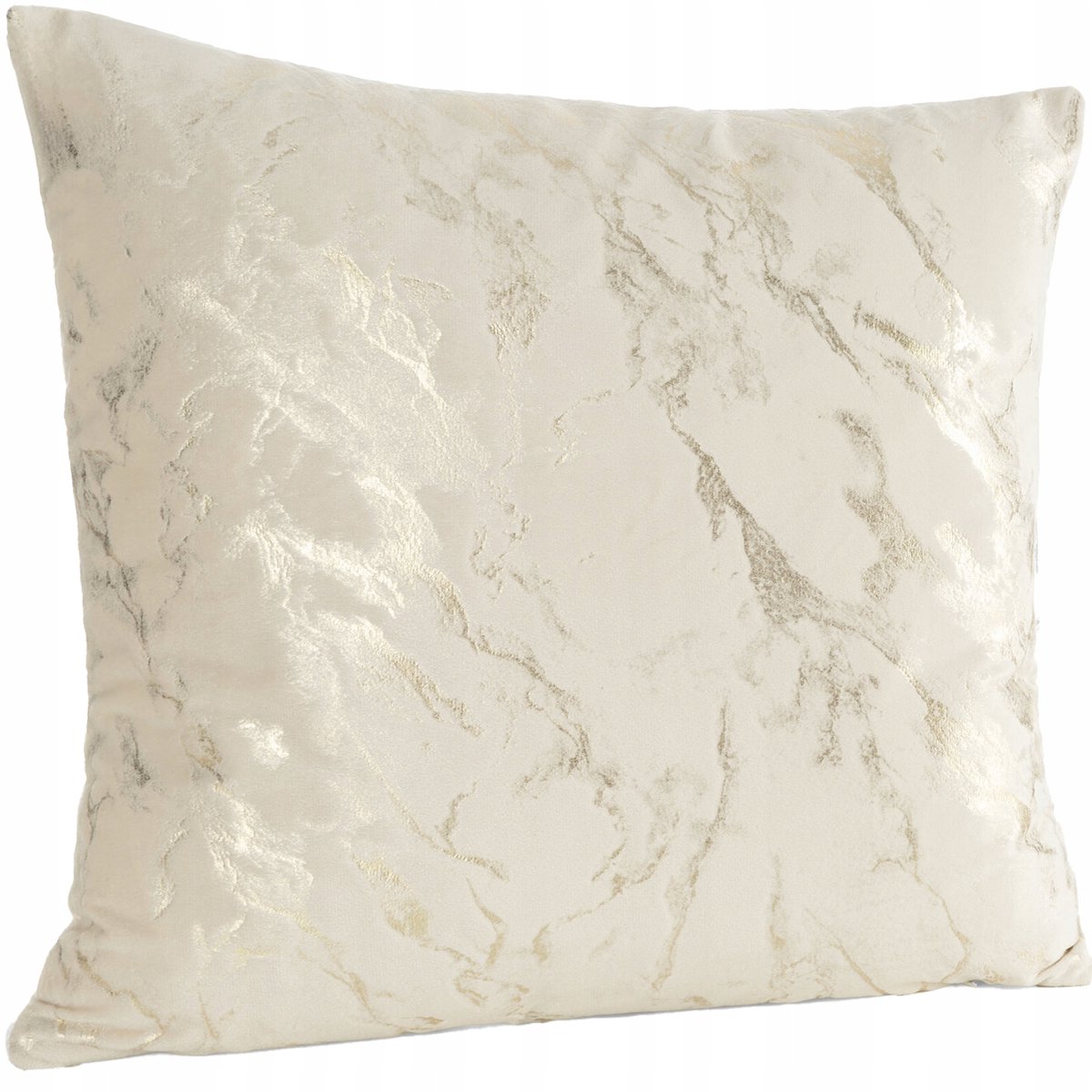 Decoratieve Kussenhoes Marmerlook Beige 45x45cm Velours