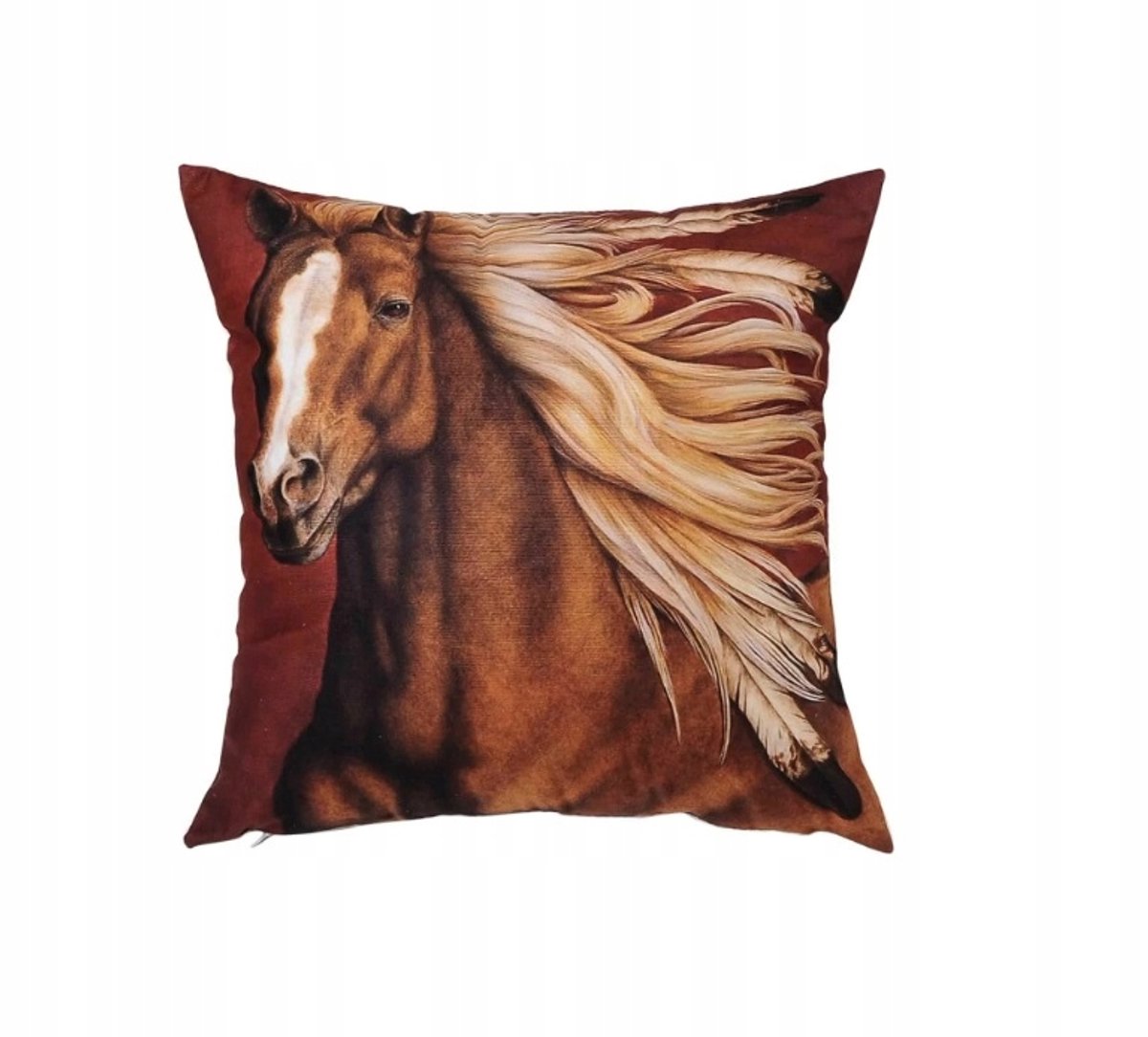 Decoratieve Kussenhoes 45x45cm - Paard Bruin Beige