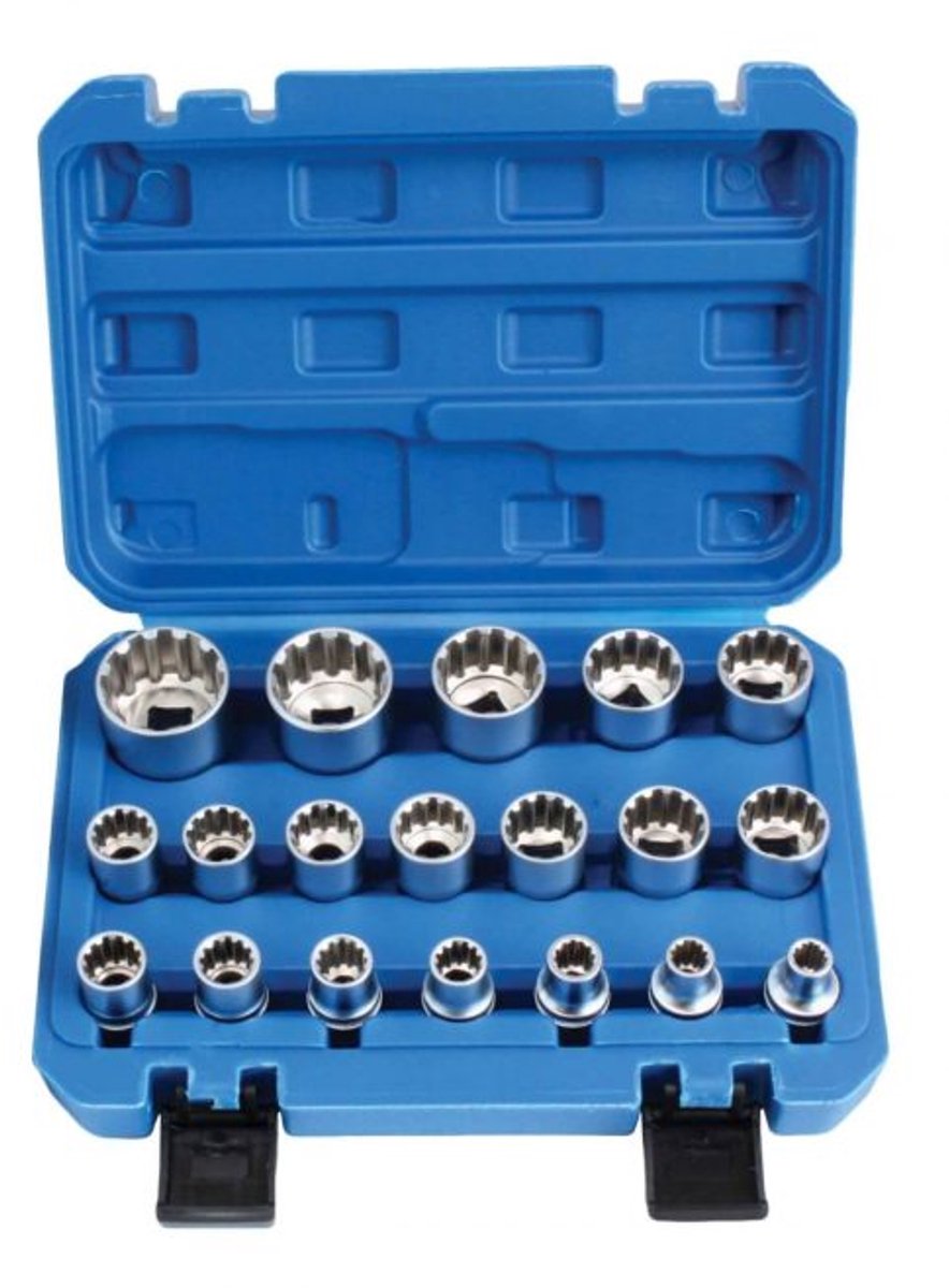 Satra Vario-Plus 12-kant Dopslagset 1/2" 19 Delig
