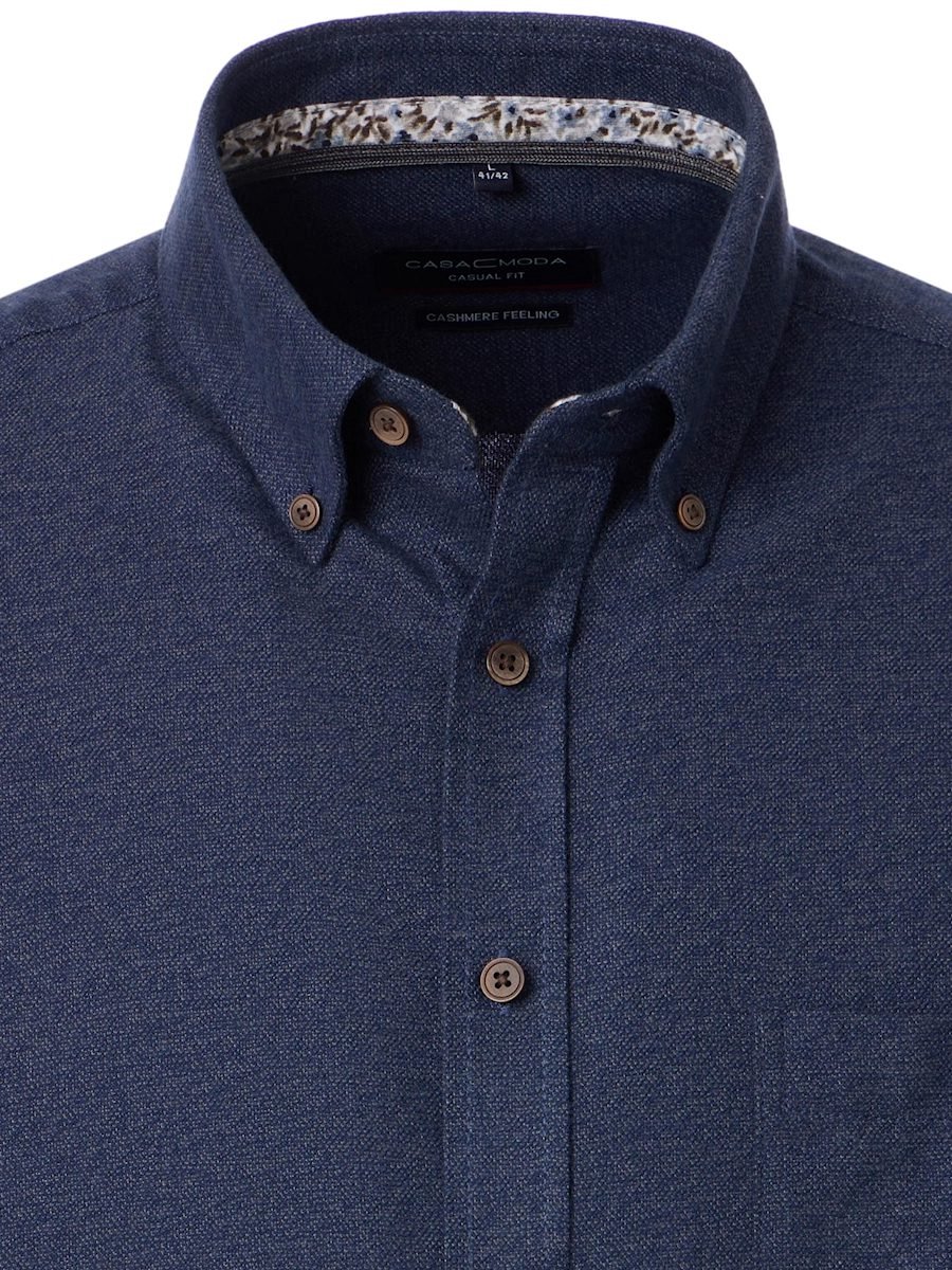 Casa Moda Casual Effen Overhemd Button Down Boord - M