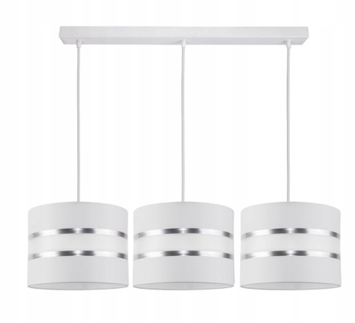 GALA Hanglamp met Lampenkap - Zwart/Grijs - 3xE27