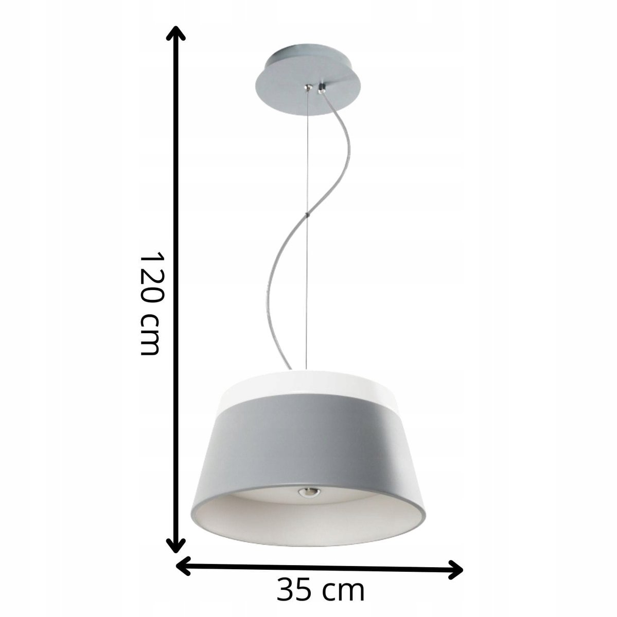 Elke LED Plafondlamp Grijs Modern 35cm