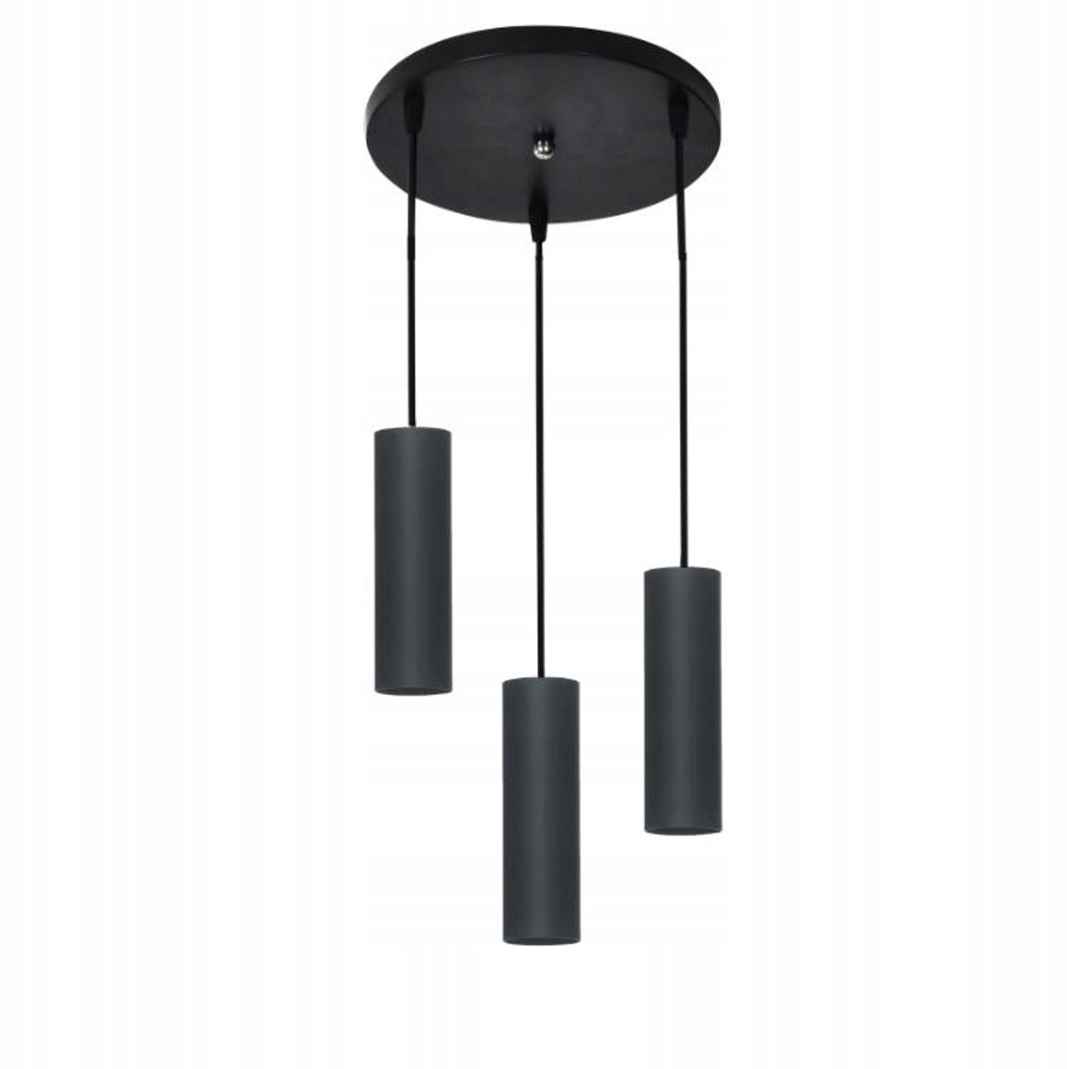 Rollg Hanglamp Zwart Metaal GU10 3x40W 80cm