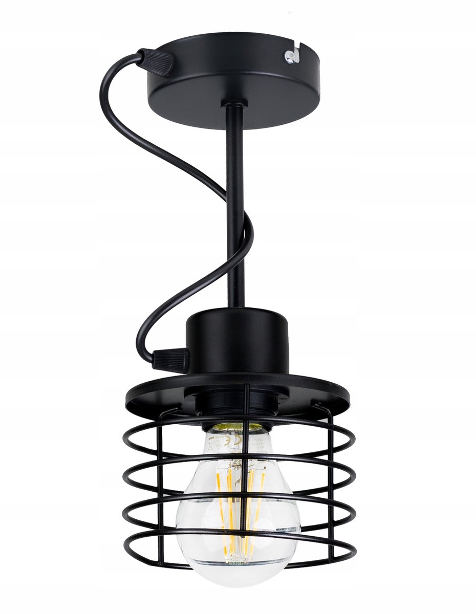 Industriële Hanglamp Metaal Zwart E27 - Stijlvolle Loft Verlichting