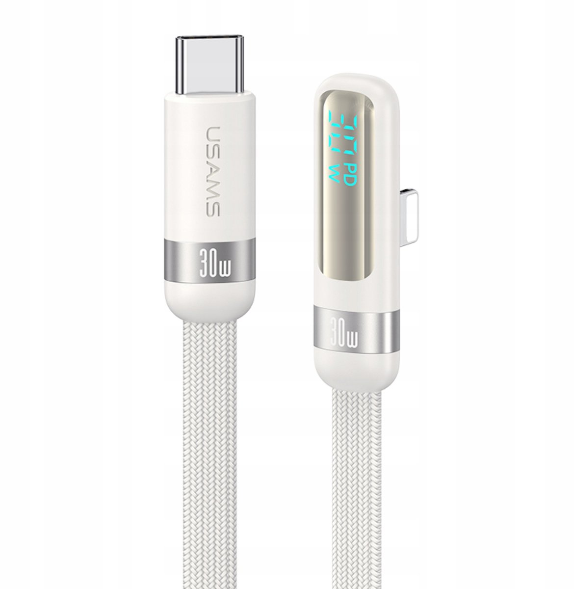 P4Y Lightning naar USB-C Kabel 1.2m Wit - 480Mbps, PD30W