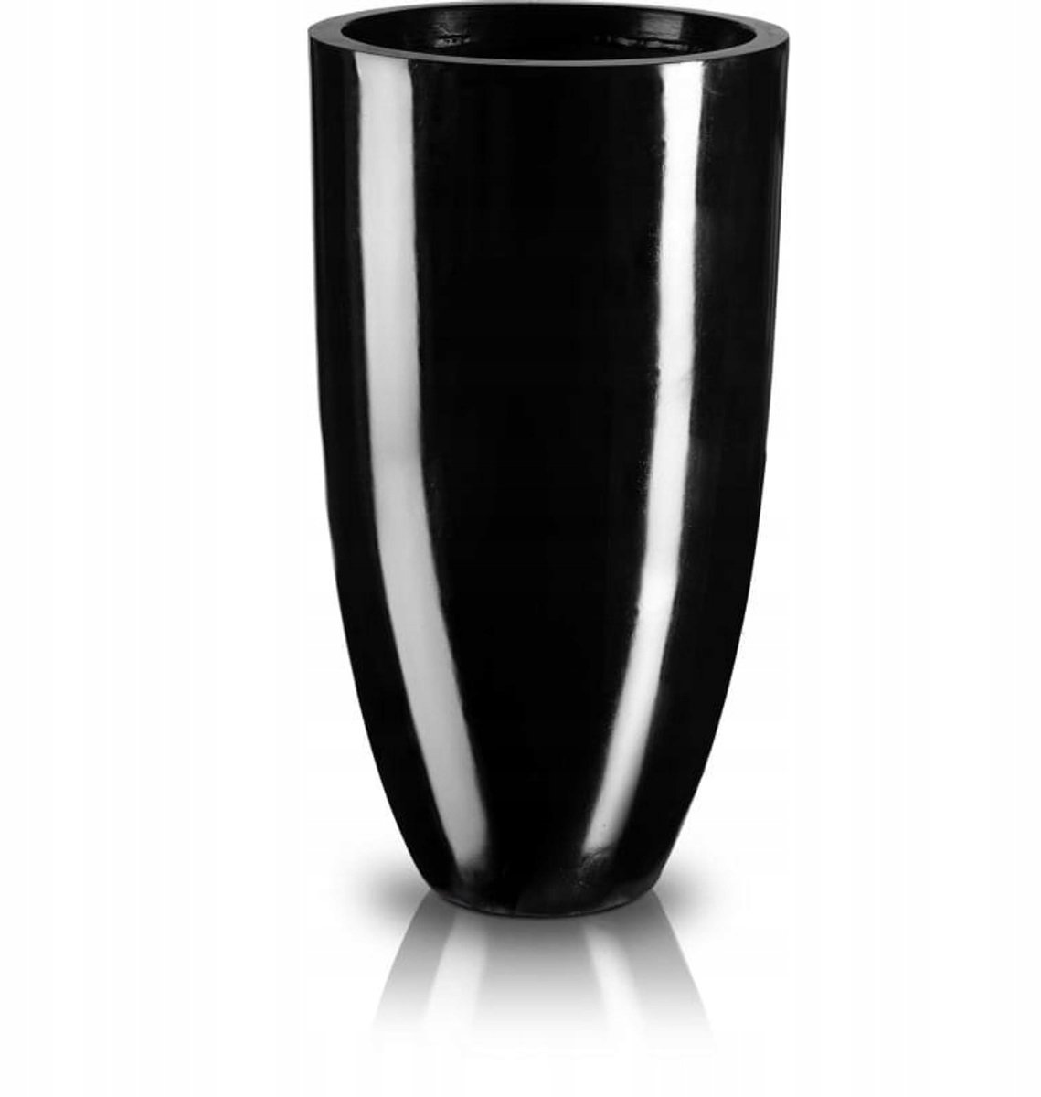 Zwarte Fiberglass Cigar Pot - 32x62 cm - Modern & Vorstbestendig
