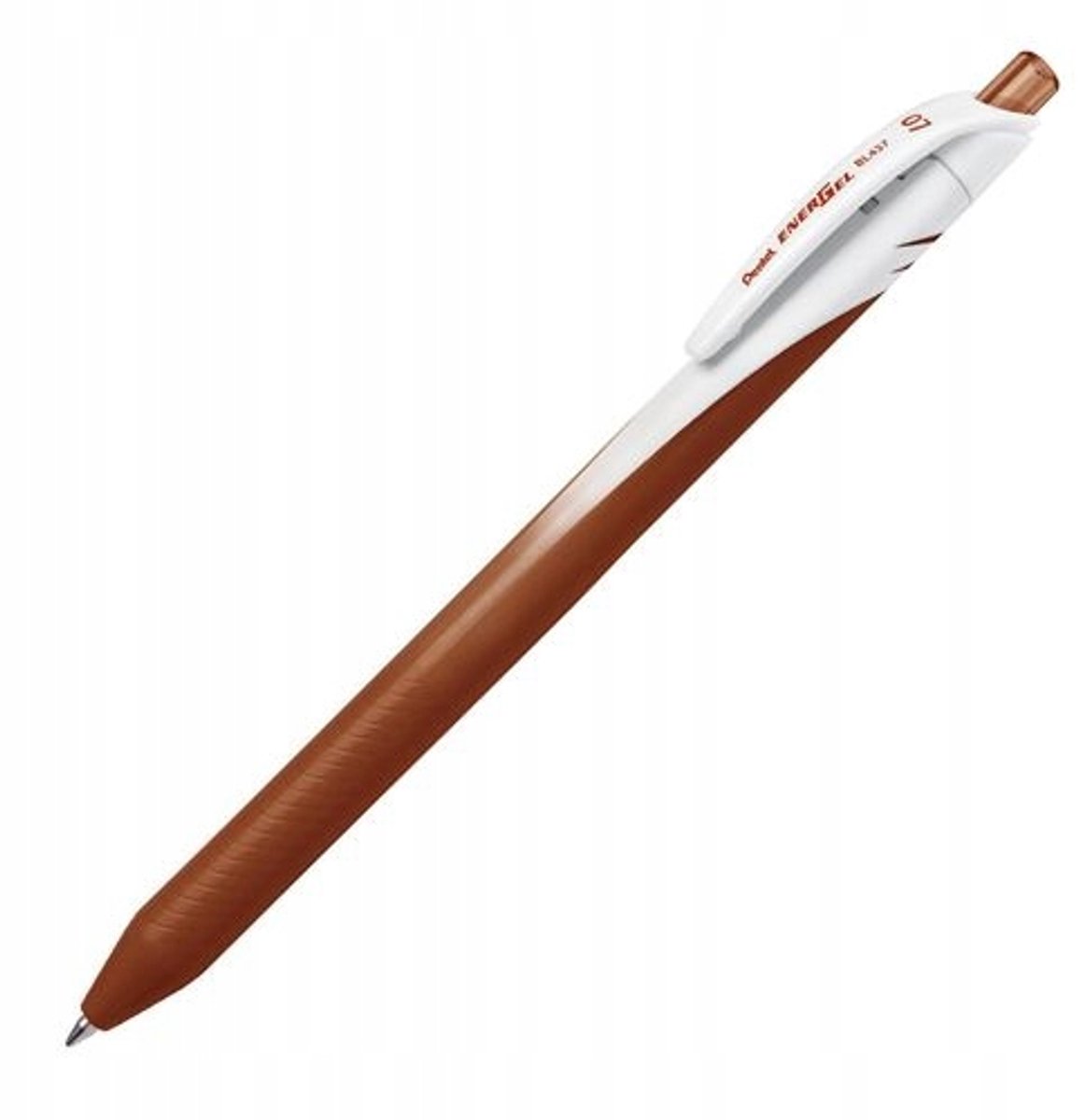Pentel BL437 Gel Pen - Bruin, 0.7mm, Sneldrogend