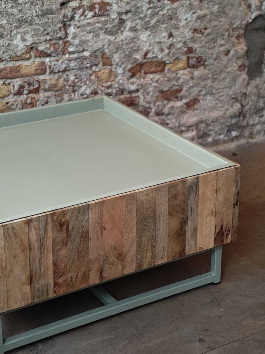 By Boo bijzettafel Hopper groen small 33x62x62cm