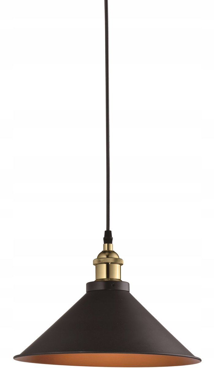 MANI 2 Zwarte/Gouden Plafondlamp met E27 Fitting