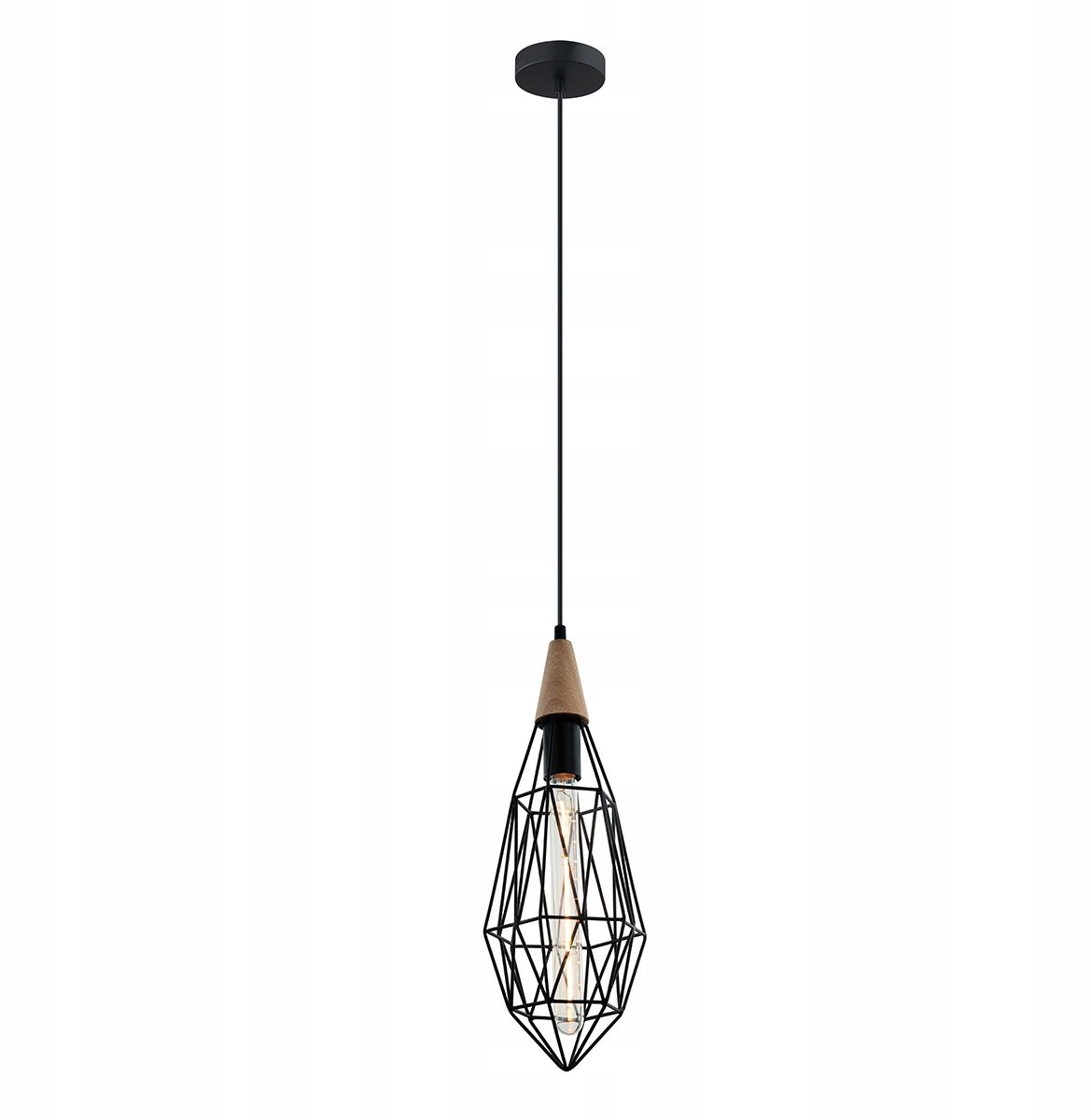 Maelle Hanglamp Zwart E27 - Industriële Stijl