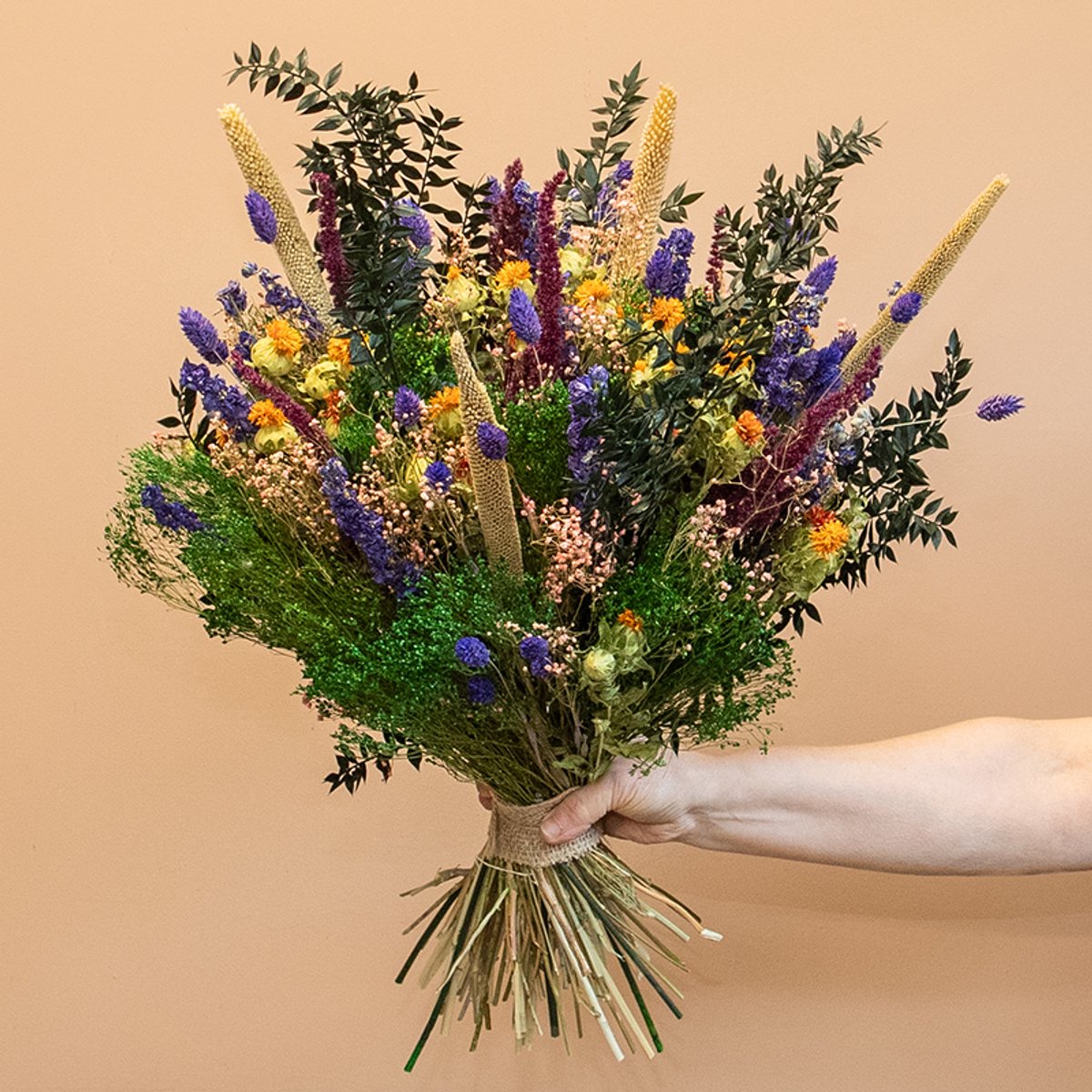 Droogbloemen - boeket Demi - Droogbloemenboeket - Droogboeket