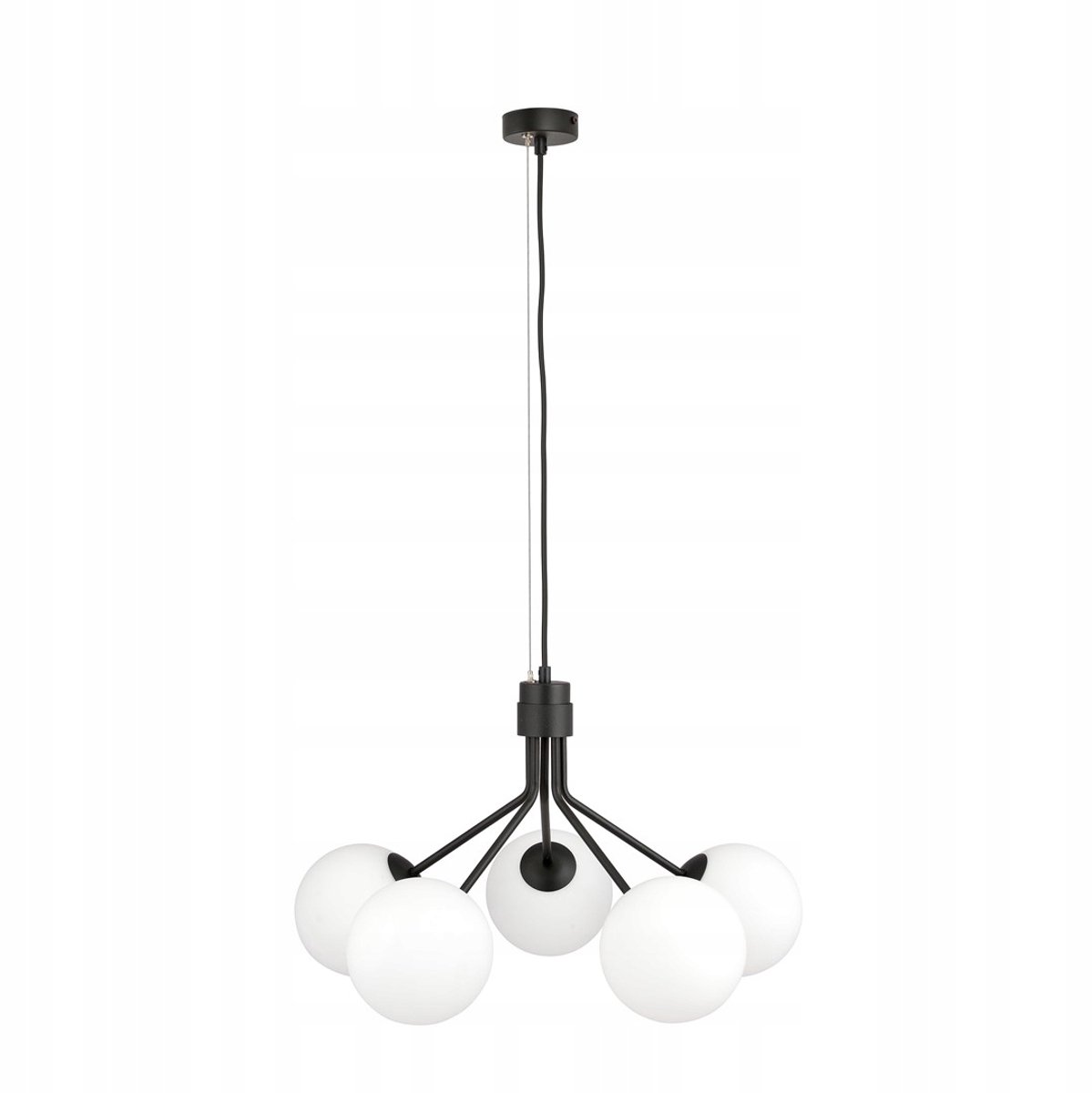NOVA 5 Hanglamp Zwart/Opaal - Stijlvolle Verlichting voor Elk Interieur
