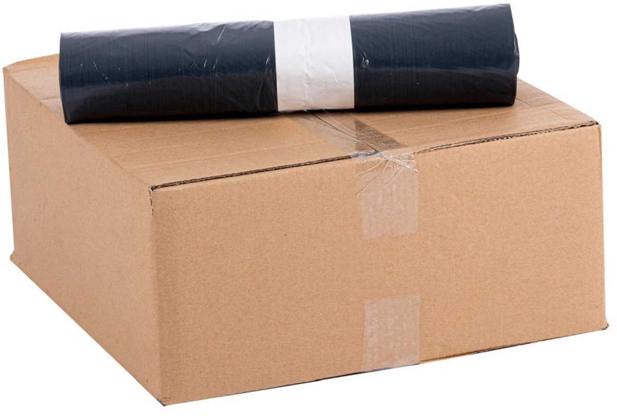 Zwarte Containerzak 360 liter, LDPE recyclaat, 40 mu - Doos 100 stuks