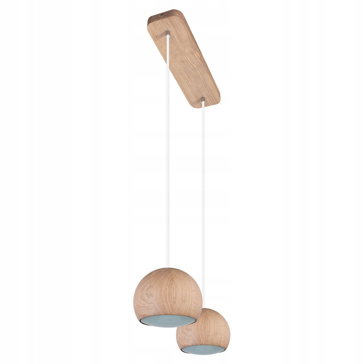 Hellux BALLI Hanglamp - 2x GU10, Hout, Wit