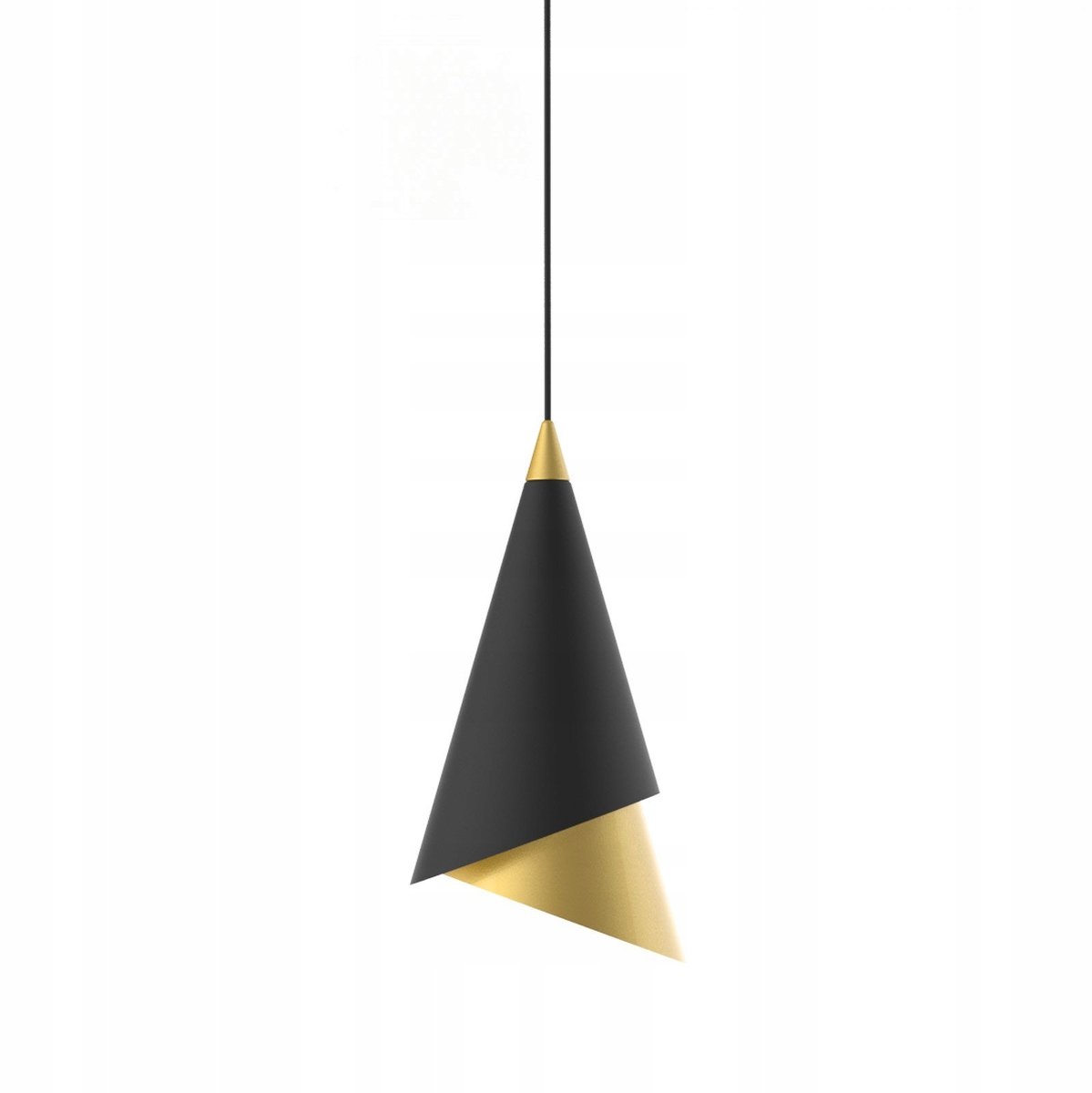 Raalto Hanglamp PND-433128-1B - Modern Zwart/Goud LED