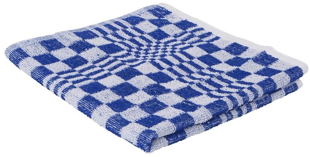 Keukendoek / Handdoek blok 50x50cm blauw 3 stuks